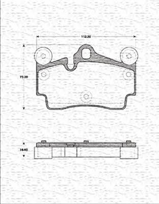 Magneti marelli 363702161393 Brake Pad Set, disc brake 363702161393