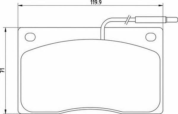 Magneti marelli 363710200210 Brake Pad Set, disc brake 363710200210