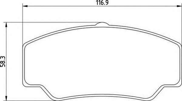 Magneti marelli 363710200348 Brake Pad Set, disc brake 363710200348