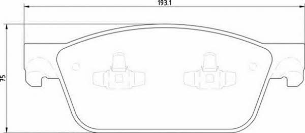 Magneti marelli 363710201919 Brake Pad Set, disc brake 363710201919