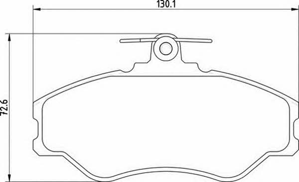 Magneti marelli 363710203036 Brake Pad Set, disc brake 363710203036