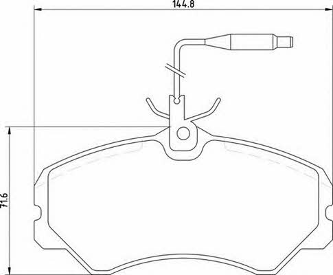 Magneti marelli 363710205039 Brake Pad Set, disc brake 363710205039