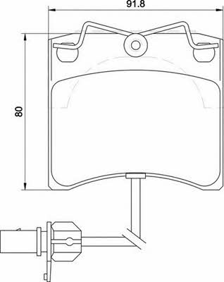 Magneti marelli 363710205129 Brake Pad Set, disc brake 363710205129