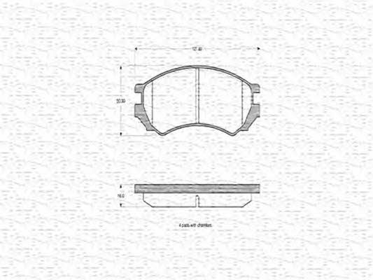 Magneti marelli 363702160503 Brake Pad Set, disc brake 363702160503