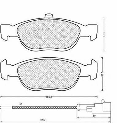 Magneti marelli 430216170342 Brake Pad Set, disc brake 430216170342