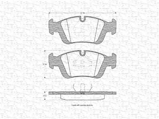 Magneti marelli 430216170354 Brake Pad Set, disc brake 430216170354