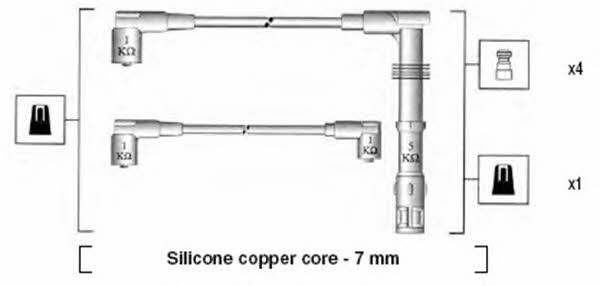 Magneti marelli 941055070532 Ignition cable kit 941055070532