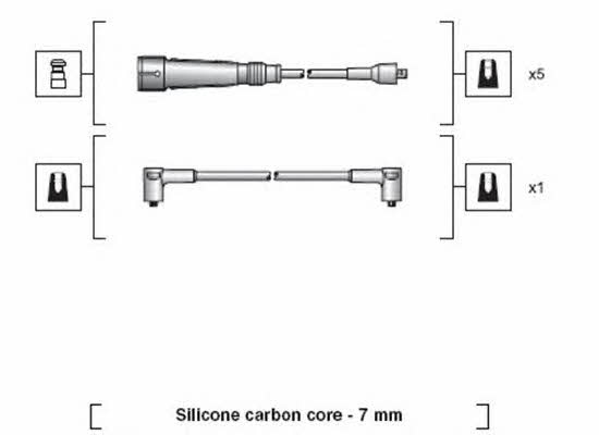 Magneti marelli 941318111032 Ignition cable kit 941318111032