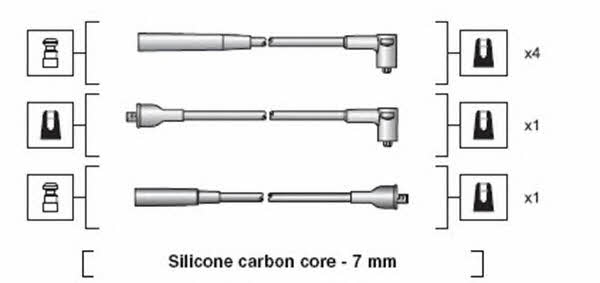 Magneti marelli 941318111037 Ignition cable kit 941318111037