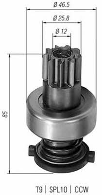 940113020124 Magneti marelli Freewheel gear, starter