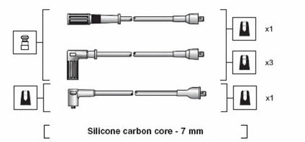 Magneti marelli 941318111120 Ignition cable kit 941318111120