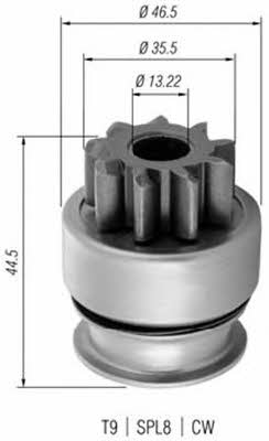 940113020369 Magneti marelli Freewheel gear, starter