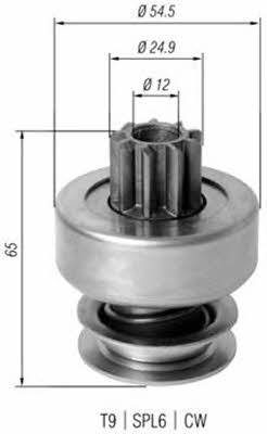 Magneti marelli 940113020402 Freewheel gear, starter 940113020402