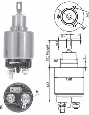 940113050128 Magneti marelli Solenoid switch, starter