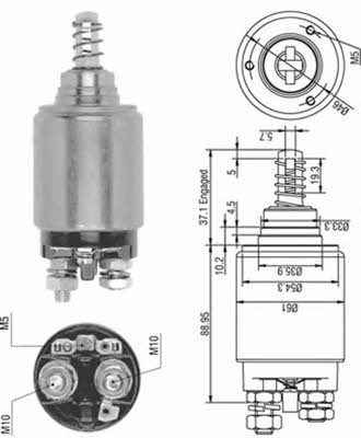 940113050252 Magneti marelli Solenoid switch, starter