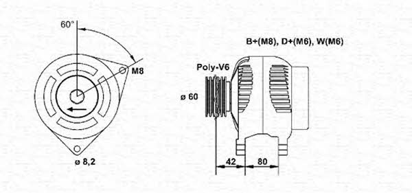 Magneti marelli 943346147010 Alternator 943346147010