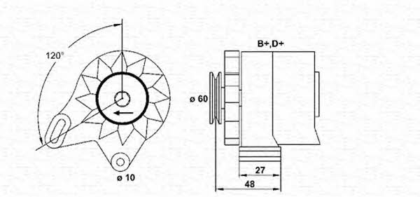 Magneti marelli 943356143010 Alternator 943356143010