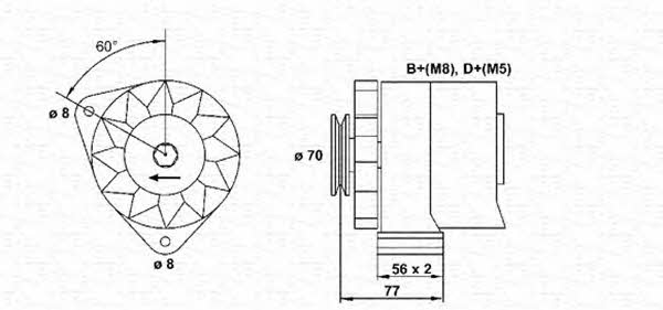 Magneti marelli 943356749010 Alternator 943356749010