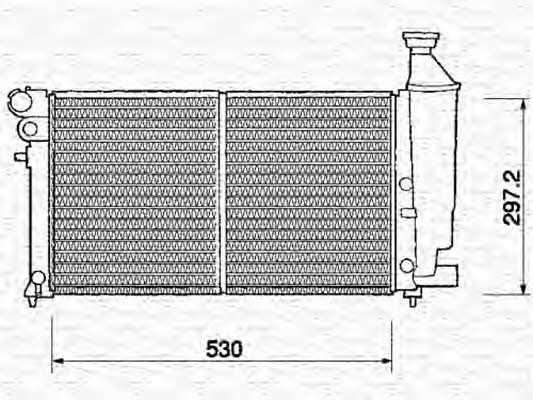 Magneti marelli 350213374000 Radiator, engine cooling 350213374000