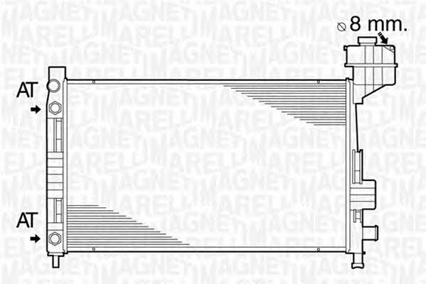 Magneti marelli 350213822000 Radiator, engine cooling 350213822000