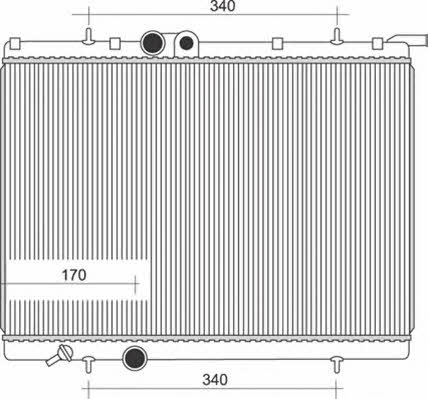 Magneti marelli 350213872000 Radiator, engine cooling 350213872000