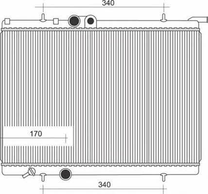 Magneti marelli 350213881000 Radiator, engine cooling 350213881000