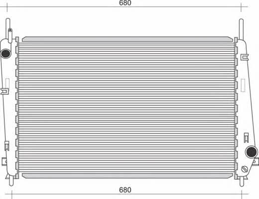 Magneti marelli 350213911000 Radiator, engine cooling 350213911000