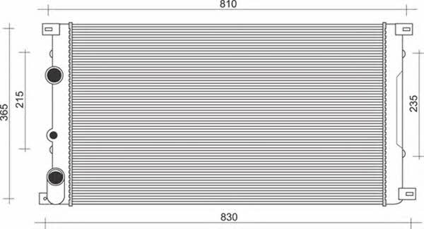 Magneti marelli 350213994000 Radiator, engine cooling 350213994000