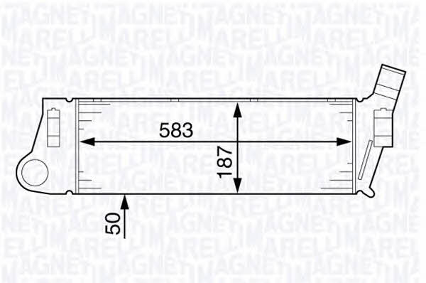 Magneti marelli 351319201850 Intercooler, charger 351319201850