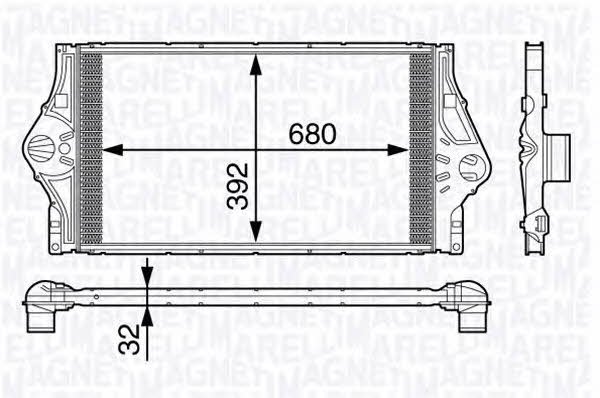 Magneti marelli 351319201870 Intercooler, charger 351319201870