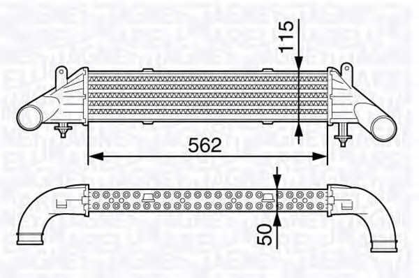 Magneti marelli 351319202570 Intercooler, charger 351319202570