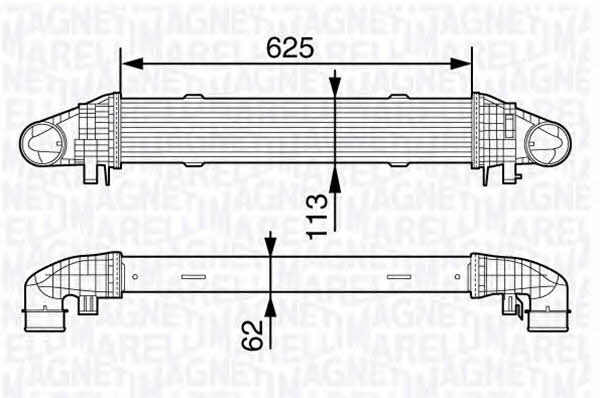 Magneti marelli 351319203370 Intercooler, charger 351319203370