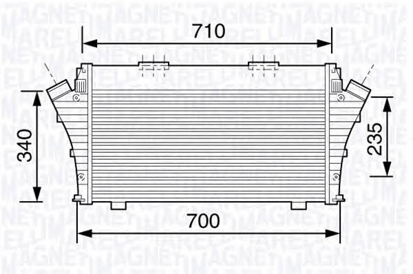 Magneti marelli 351319203460 Intercooler, charger 351319203460