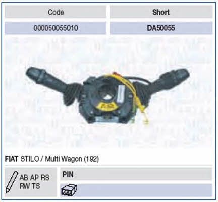Magneti marelli 000050055010 Stalk switch 000050055010