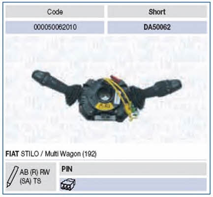 Magneti marelli 000050062010 Stalk switch 000050062010