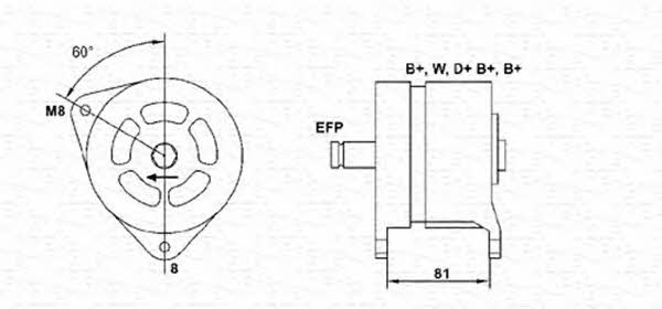 Magneti marelli 063324242010 Alternator 063324242010