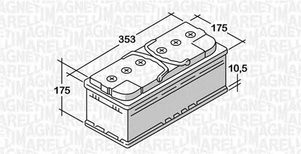 Battery Magneti marelli 12V 85AH 720A(EN) R+ Magneti marelli 068085072030