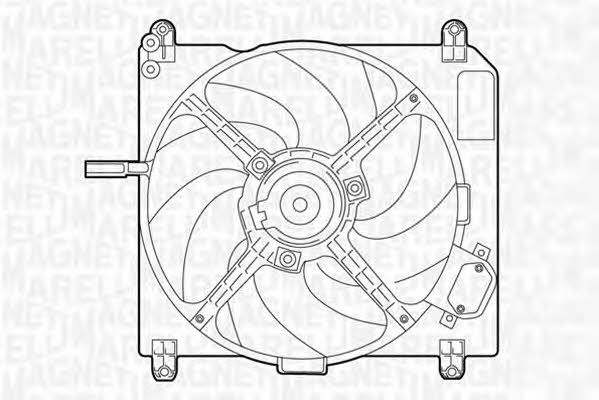 Magneti marelli 069422011010 Hub, engine cooling fan wheel 069422011010