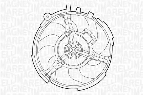 Magneti marelli 069422030010 Hub, engine cooling fan wheel 069422030010