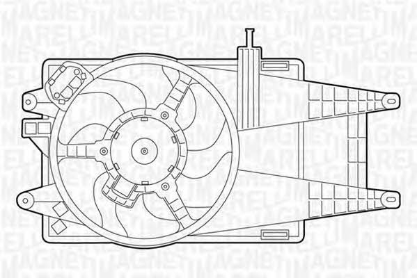 Magneti marelli 069422037010 Hub, engine cooling fan wheel 069422037010