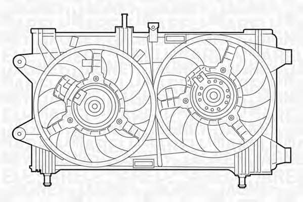 Magneti marelli 069422046010 Hub, engine cooling fan wheel 069422046010
