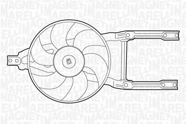 Magneti marelli 069422204010 Hub, engine cooling fan wheel 069422204010