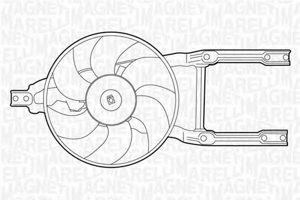 Magneti marelli 069422205010 Hub, engine cooling fan wheel 069422205010