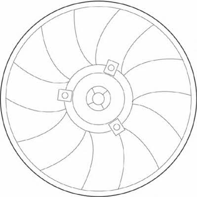 Magneti marelli 069422228010 Hub, engine cooling fan wheel 069422228010