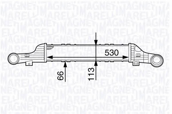 Magneti marelli 351319202210 Intercooler, charger 351319202210