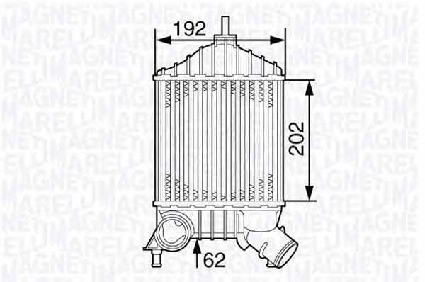 Magneti marelli 351319202760 Intercooler, charger 351319202760