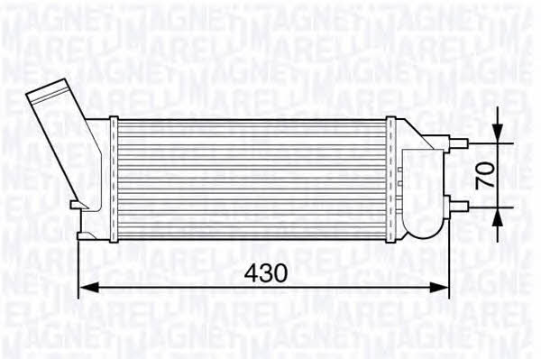 Magneti marelli 351319203530 Intercooler, charger 351319203530