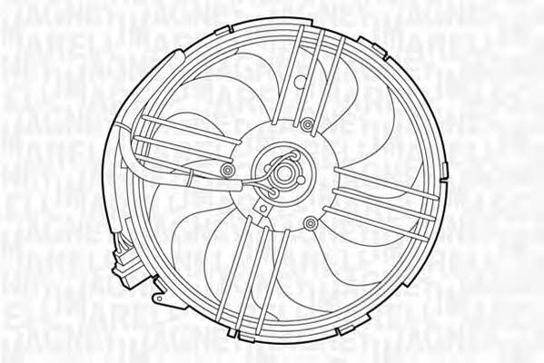 Magneti marelli 069422264010 Hub, engine cooling fan wheel 069422264010