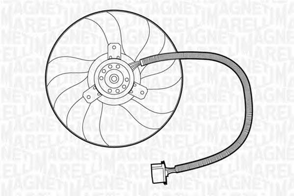 Magneti marelli 069422266010 Hub, engine cooling fan wheel 069422266010