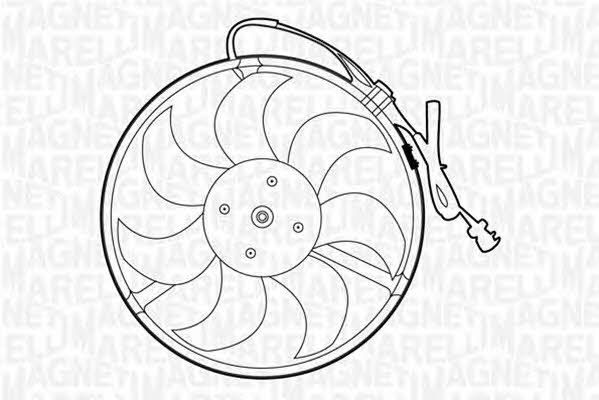 Magneti marelli 069422274010 Hub, engine cooling fan wheel 069422274010